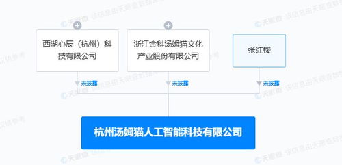 湯姆貓等杭州成立人工智能公司，2000萬注冊資本賦能AI軟件開發新篇章